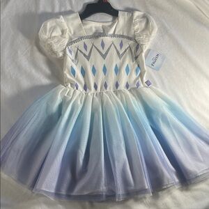 Disney Frozen Dress - White and Blue